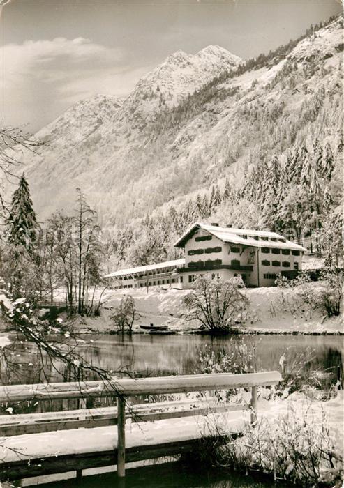 Oberstdorf VdK Erholungsheim Christlessee Winterpanorama Allgaeuer Alpen