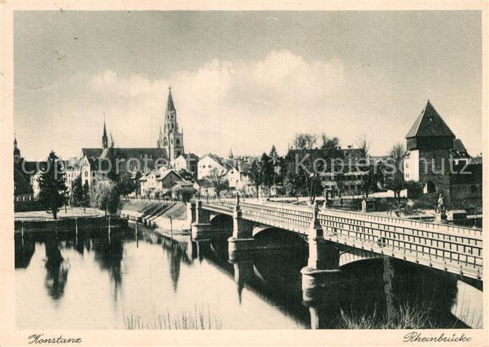 Konstanz Bodensee Rheinbruecke Turm Kirche