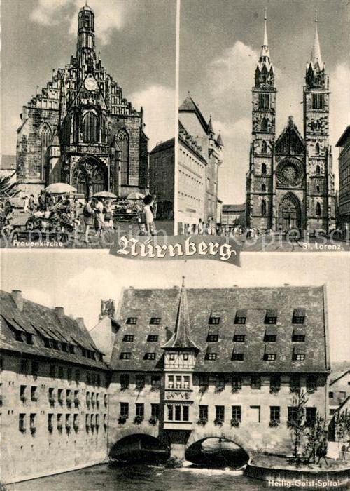 NueRNBERG  CITY Frauenkirche St Lorenz Kirche Heilig Geist Spital