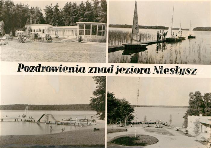 Niesulice Osrodki wypoczynkowe nad jeziorem Nieslysz Badestrand Gaststaette Rest