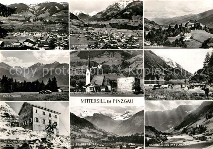 Mittersill Oberpinzgau Alpenpanorama Pass Thrun St Poeltnerhuette Velm Kirche Fe