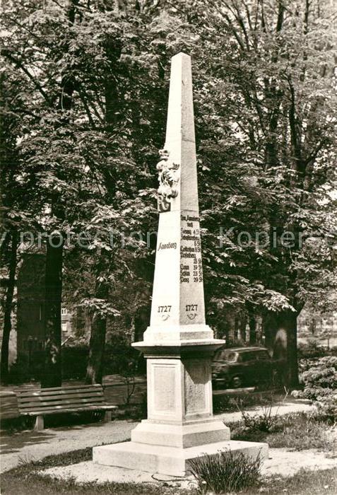 Buchholz Annaberg Distanzsaeule am Koeselitzplatz