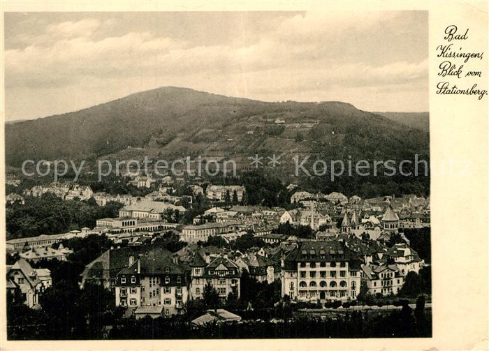 Bad Kissingen Panorama Blick vom Stationsberg
