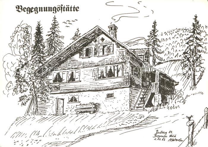 Sibratsgfaell Vorarlberg Begegnungsstaette Rindberg Foerderung Zeichnung Kuenstl