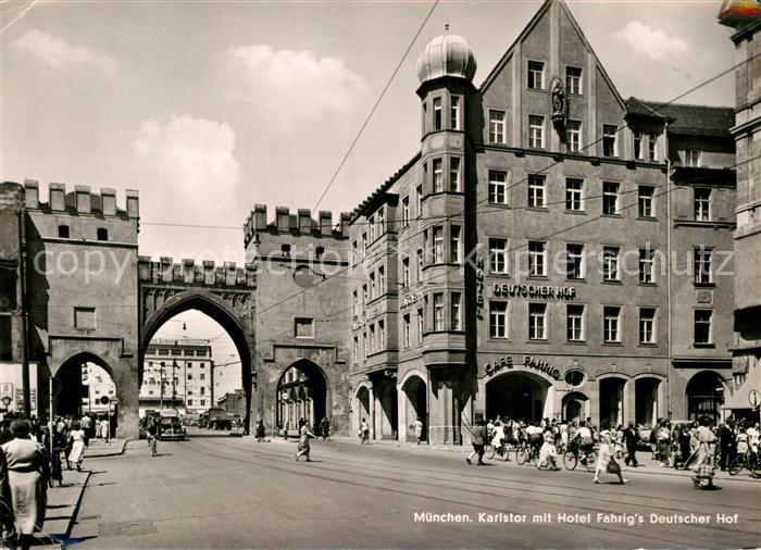 Muenchen Bayern Karlstor Hotel Fahrig's Deutscher Hof
