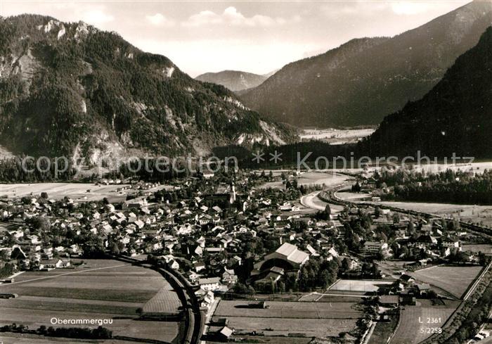 Oberammergau Alpenpanorama Fliegeraufnahme
