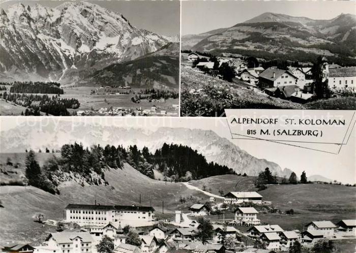 Sankt Koloman Panorama Alpendorf