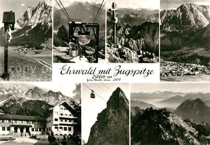 Ehrwald Tirol Bergbahn Gipfelkreuz Zugspitze Bergbahn Alpenpanorama