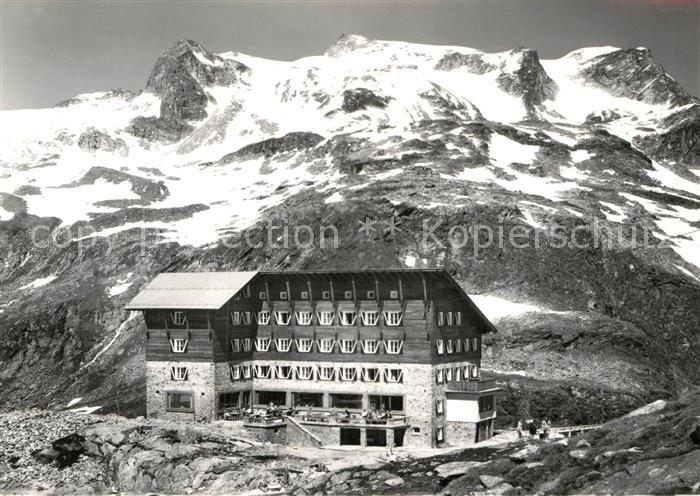 Rudolfshuette Weisssee Berghaus mit Hochfilleck