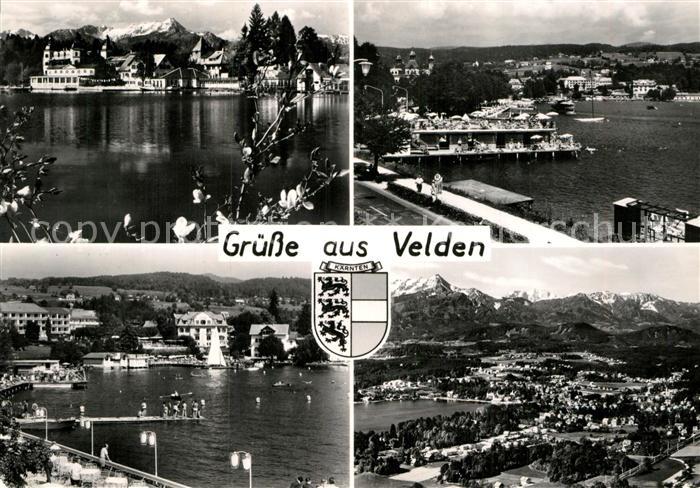 Velden Woerthersee Panorama Badestrand Alpenblick