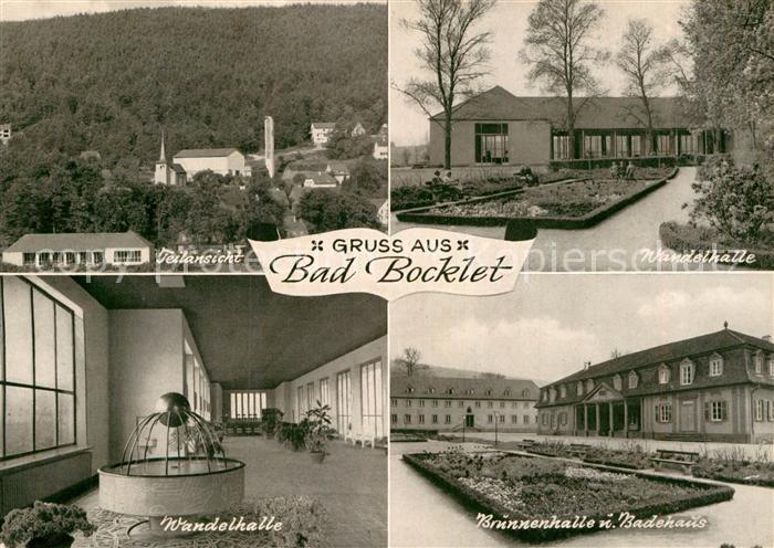 Bad Bocklet Teilansicht Wandelhalle Brunnenhalle Badehaus