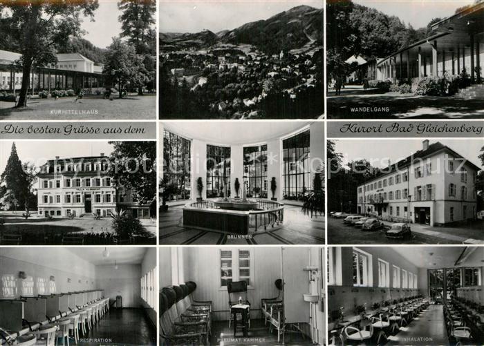 Bad Gleichenberg Kurmittelhaus Wandelgang Kurhaus Brunnen