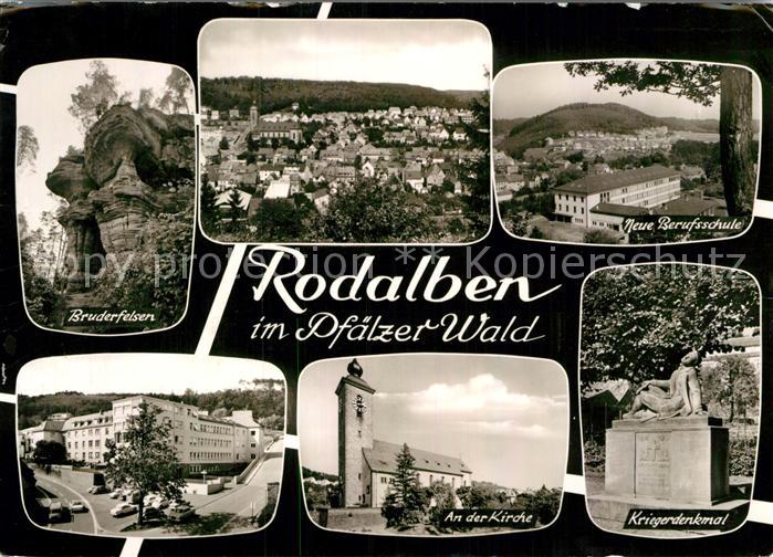Rodalben Neue Berufsschule Kirche Bruderfelsen Kriegerdenkmal