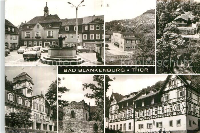 Bad Blankenburg Marktplatz Stadthalle Schweizerhaus Ferienheim IG Wismut
