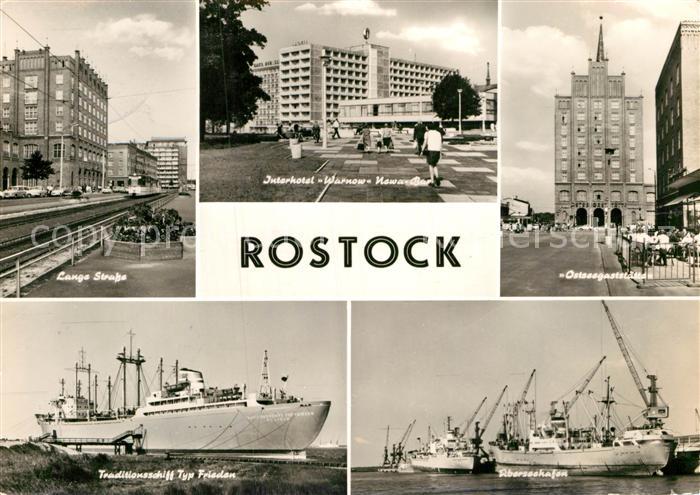 ROSTOCK  CITY Lange Strasse Interhotel Warnow Ostseegaststaetten