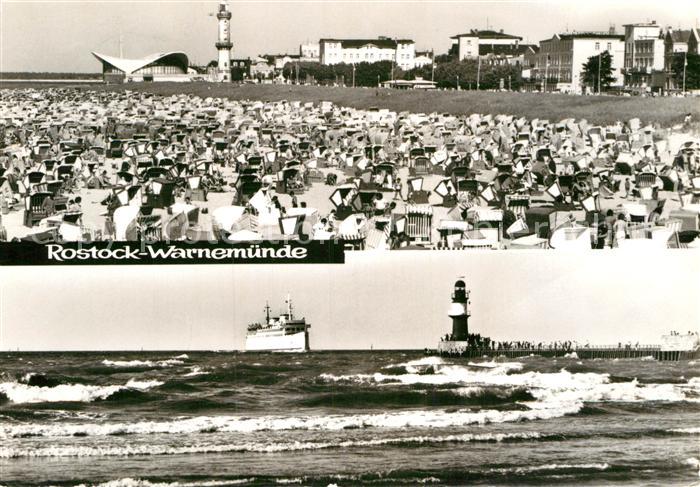 Rostock-Warnemuende Leuchtturm Gaststaette Teepott Faehrschiff Warnemuende