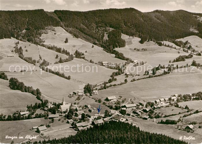 Wengen Kempten Allgaeu Fliegeraufnahme