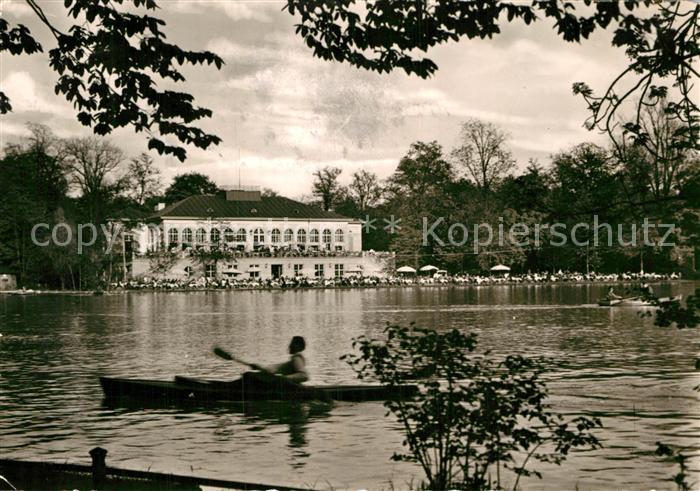 Muenchen Bayern Englischer Garten Kleinhesselohersee