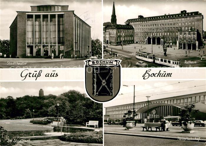 Bochum Stadttheater Rathaus Hauptbahnhof Stadtpark