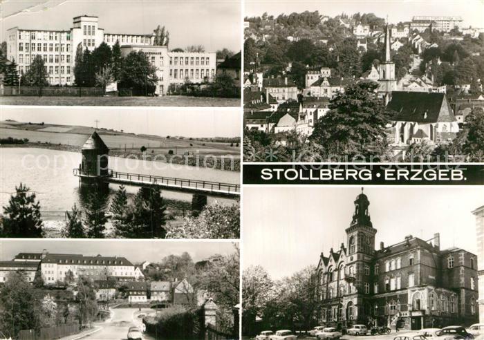 Stollberg Erzgebirge Bergbaukrankenhaus Kreiskrankenhaus Rathaus Querenbachtalsp