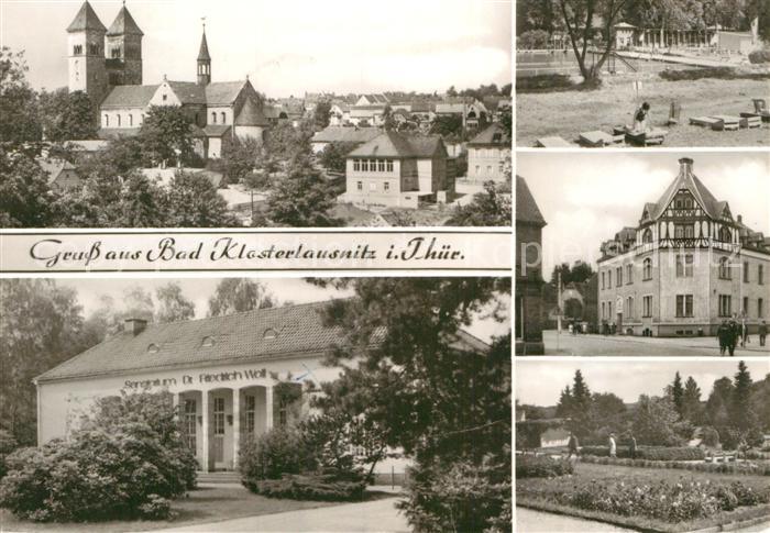 Bad Klosterlausnitz Klosterkirche Sanatorium Dr. Friedrich Wolf Schwimmbad Kurpa