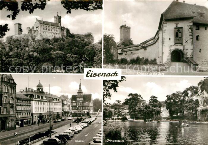 Eisenach Thueringen Wartburg Markt Prinzenteich