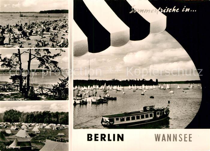 BERLIN  CITY Wannsee Camping Boot Lankwitz