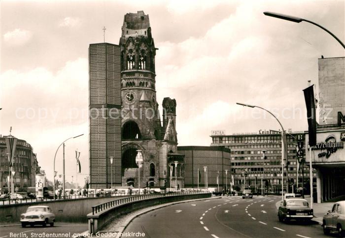 BERLIN  CITY Strassentunnel Gedaechtniskirche