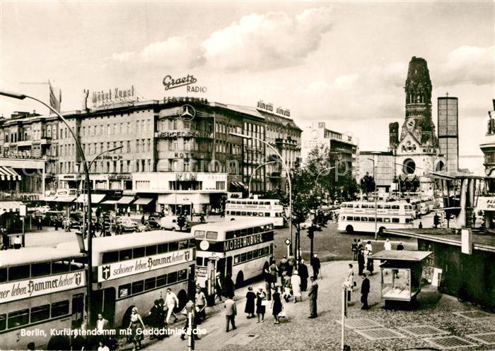 BERLIN  CITY Kurfuerstendamm Gedaechtniskirche