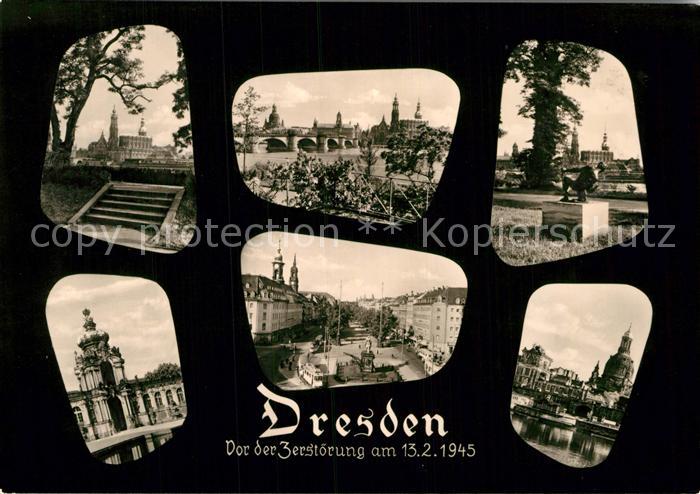 DRESDEN Elbe Vor der Zerstoerung am 13.2.1945