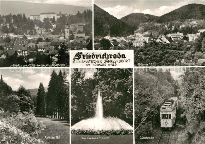 Friedrichroda Heim Walter Ulbricht Puschkinpark Waldbahn