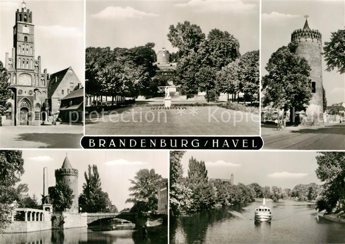 Brandenburg Havel Rathaus Marienberg Plauer Torturm Sowjetischer Ehrenhain