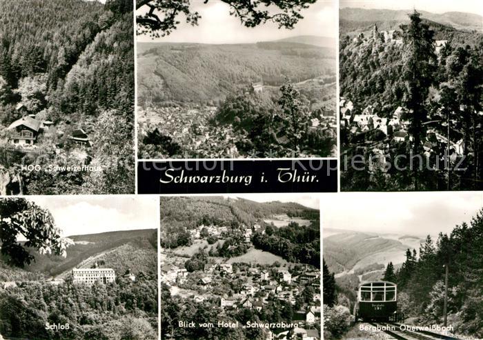 Schwarzburg Thueringer Wald HOG Schweizerhaus Bergbahn Oberweissbach Schloss