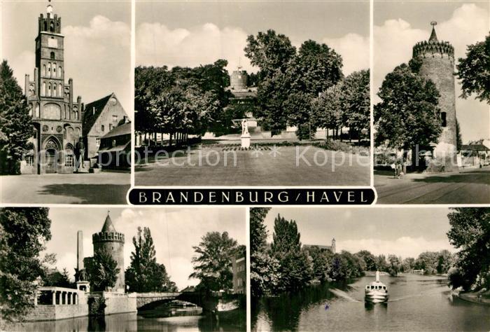 Brandenburg Havel Rathaus Marienberg Plauer Torturm Sowjetischer Ehrenhain