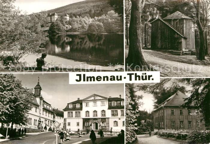 Ilmenau Thueringen Goethe-Oberschule Jagdhuette Rathaus Museum Jagdhaus Gabelsba