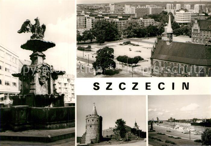 Szczecin Stettin Studzienka Orla Bialego Baszta Siedmiu Plaszczy i Zamek Ksiazat