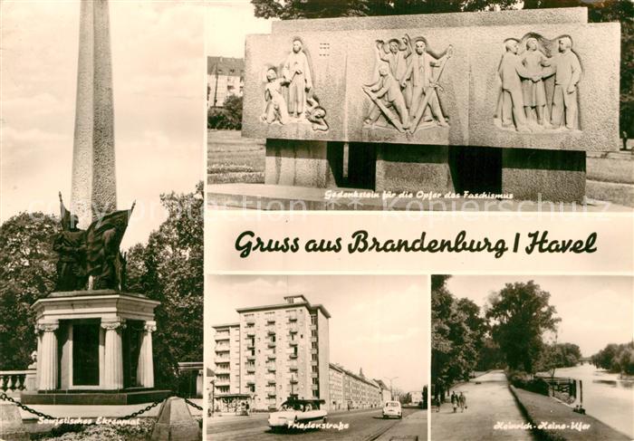 Brandenburg Havel Gedankenstein Opfer des Faschismus Friedenstrasse