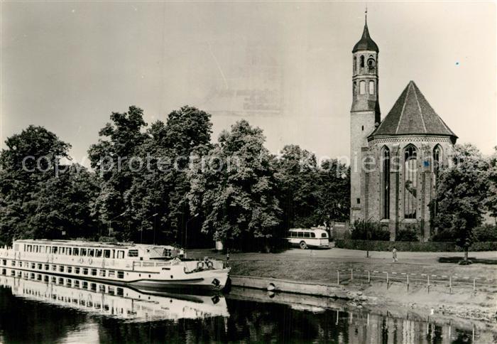 Brandenburg Havel Johanniskirche Motorschiff Aktivist