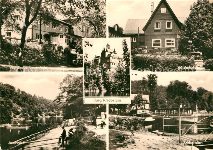 Kriebstein Burg Waldhaus Lauenhain Gaststaette Bootsstation