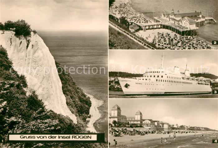 Insel Ruegen Faehrschiff Sassnitz Binz Sellin Stubbenkammer Koenigsstuhl