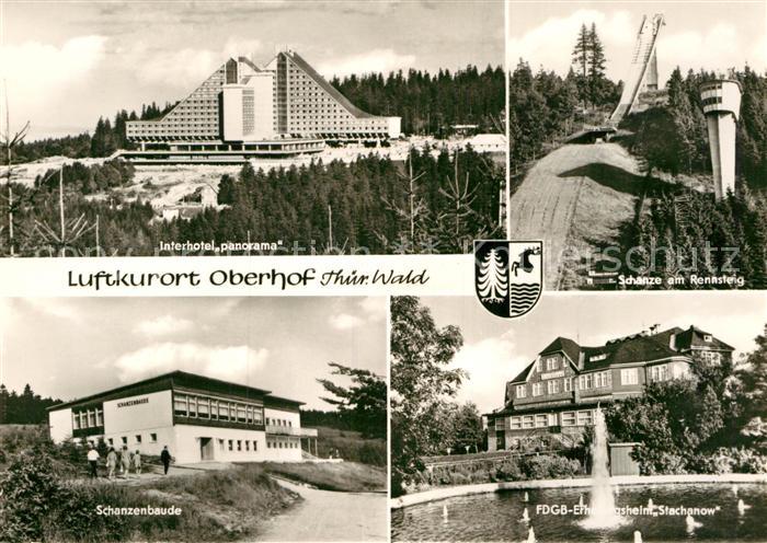 Oberhof Thueringen Interhotel Panorama Schanzenbaude Erholungsheim Stachanow