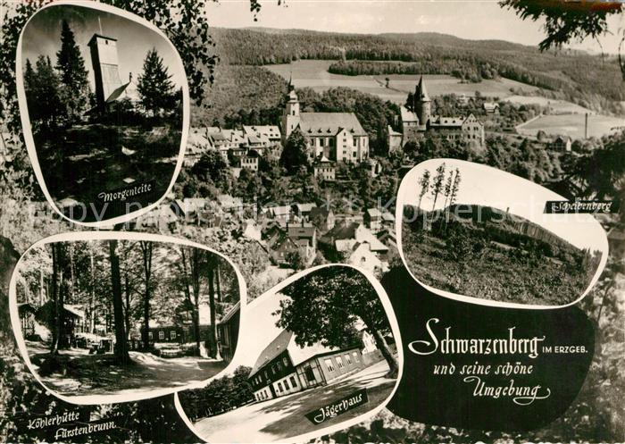 Schwarzenberg Erzgebirge Morgenleite Koehlerhuette Fuerstenbrunn Jaegerhaus Sche