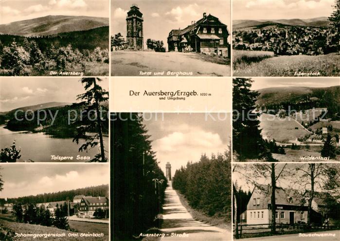 Auersberg Wildenthal Sauschwemme Steinbach Berghaus Talsperre Sosa