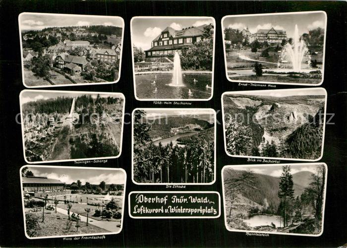 Oberhof Thueringen Haus der Freundschaft Pfanntalsteich Bechertal Heim Stachanow