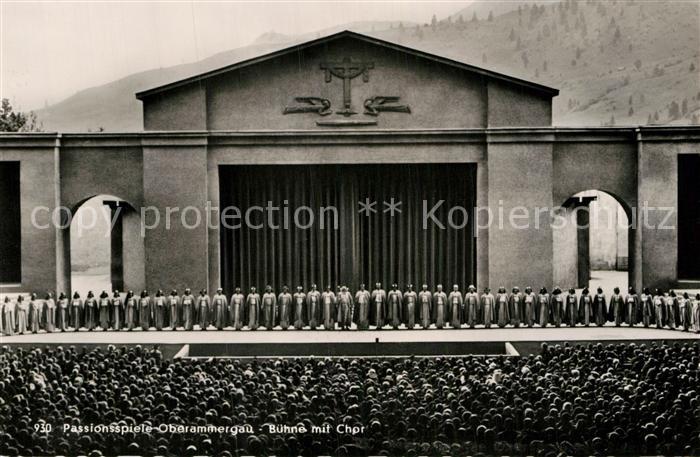 Oberammergau Passionsspiele Buehne Chor