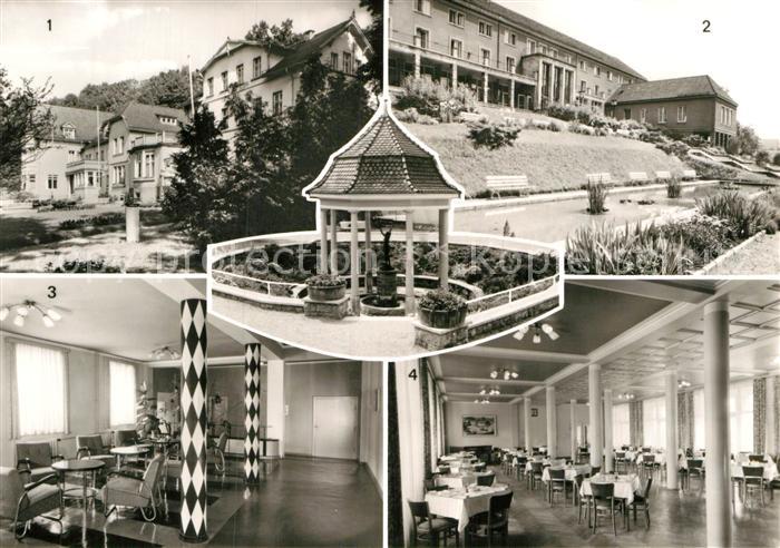 Bad Berka Sanatorium Vorhalle zum Arzt Speisesaal