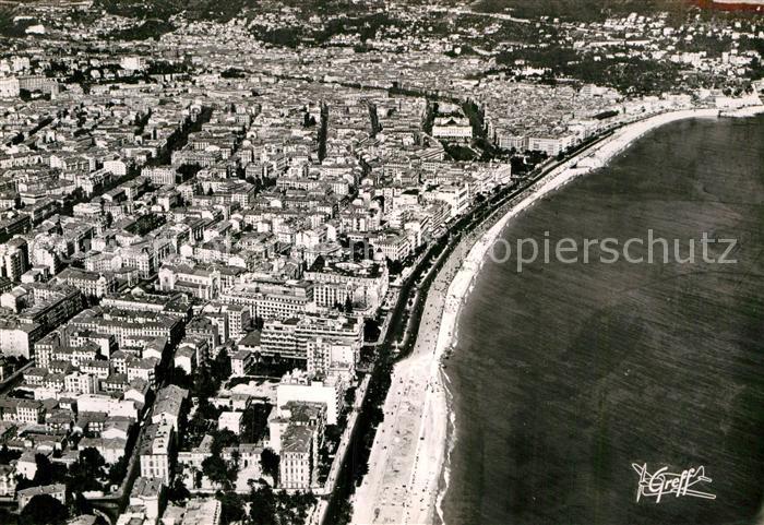 Nice Alpes Maritimes Fliegeraufnahme Promenade des Anglais