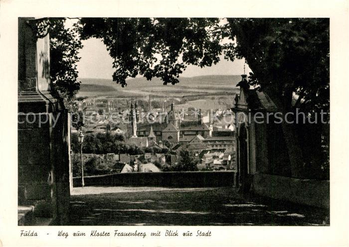 Fulda Weg zum Kloster Frauenberg