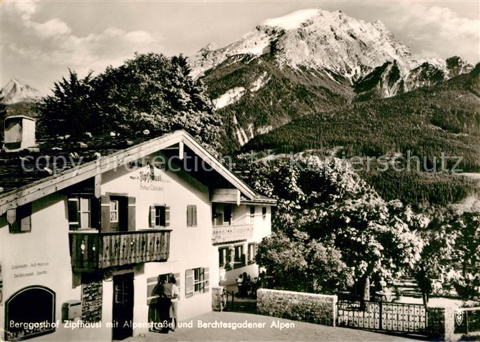 Berchtesgaden Berggasthof Zipfhaeusl Alpenstrasse