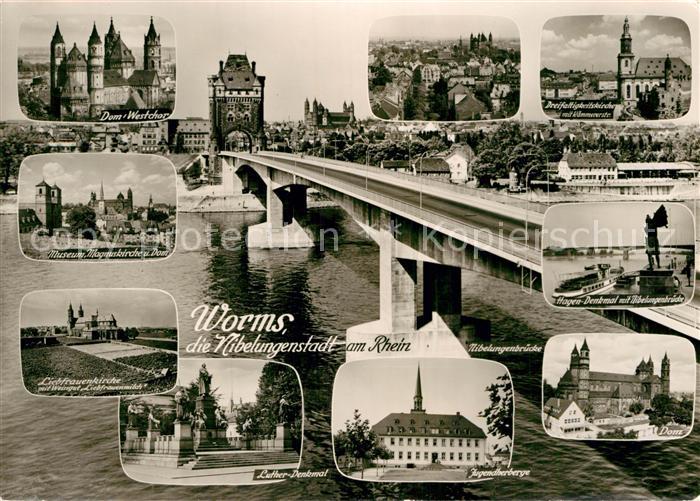 Worms Rhein Dom Westchor Dreifaltigkeitskirche Kaemmererstr. Hagen-Denkmal